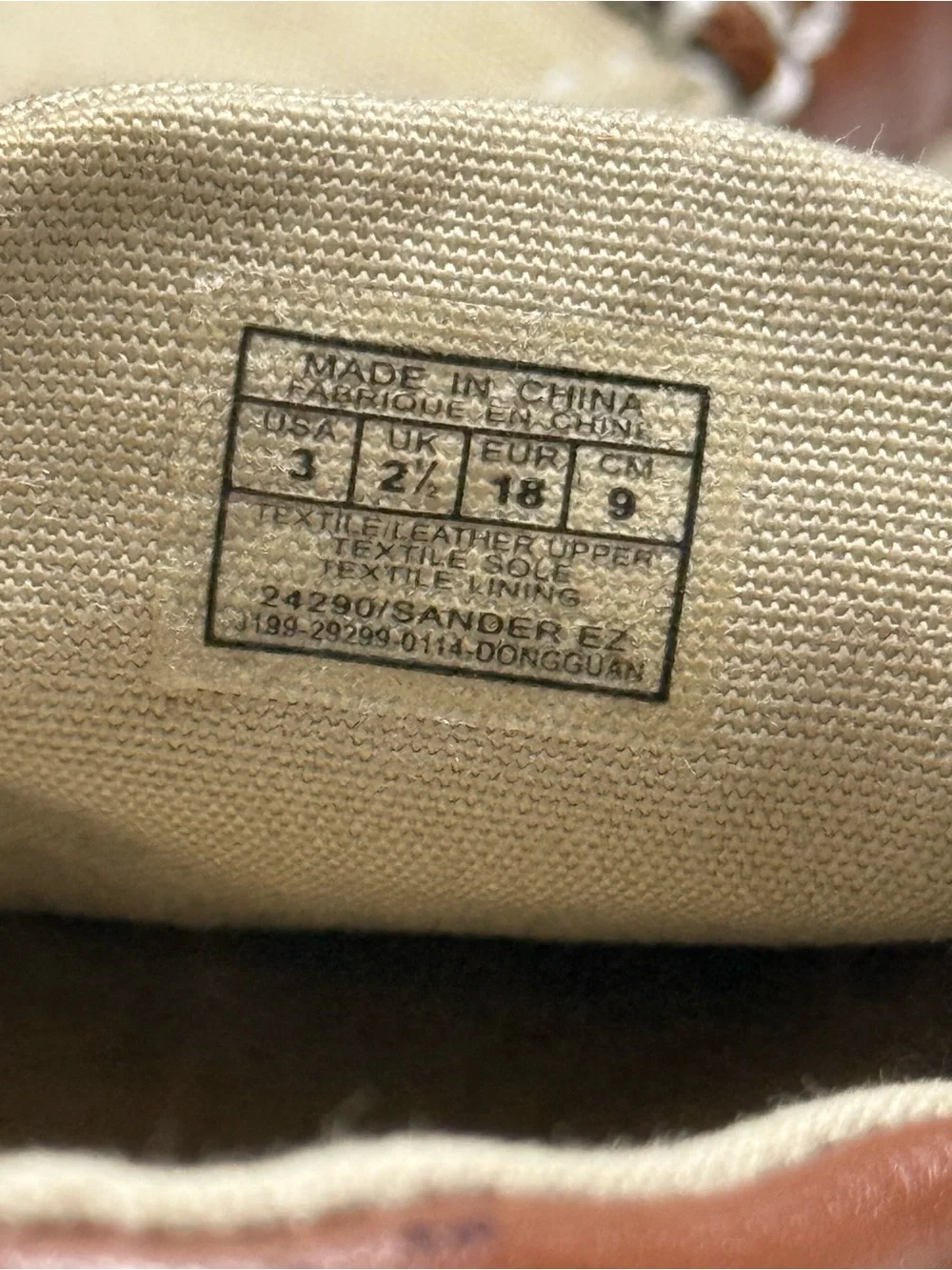 Polo by Ralph Lauren Beige Canvas and Brown Faux-Leather Baby Loafers